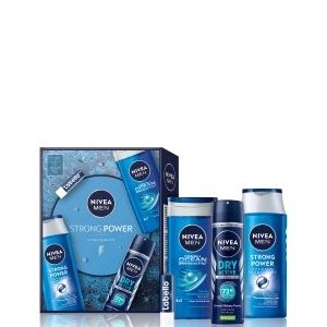 NIVEA MEN Strong Power Geschenkset Körperpflegeset