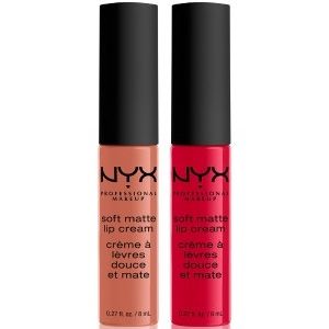 NYX Professional Makeup X-mas Soft Matte Lip Cream Duo 01 Lippen Make-up Set