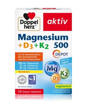 Doppelherz aktiv Magnesium 500+D3+K2 Depot Nahrungsergänzungsmittel