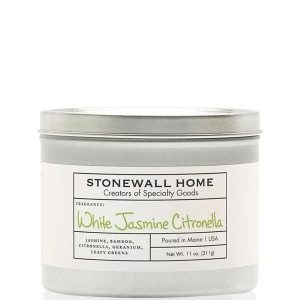 StonewallKitchen White Jasmine Citronella Candle Outdoor Stonewall-White Jasmine Citronella Duftkerze