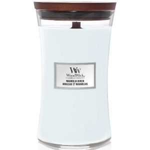 WoodWick Großes Glas Magnolia Birch Duftkerze