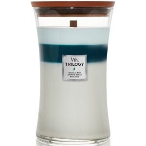 WoodWick Trilogy Großes Glas Icy Woodland Duftkerze