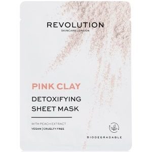 REVOLUTION SKINCARE Biodegradable Detoxifying Pink Clay Sheet Mask Set Gesichtspflegeset