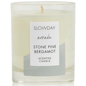 SLOWDAY Awake Stone Pine & Bergamot Duftkerze