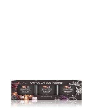 Yankee Candle Black Coconut Signature 3 Pack Filled Votive Duftkerze