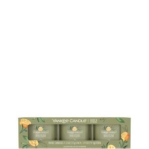 Yankee Candle Sage & Citrus Signature 3 Pack Filled Votive Duftkerze