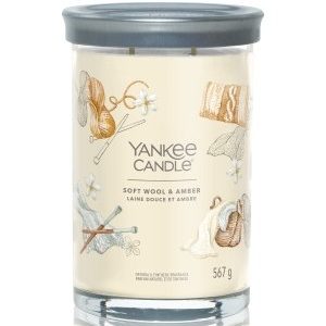 Yankee Candle Soft Wool & Amber Signature Large Tumbler Duftkerze