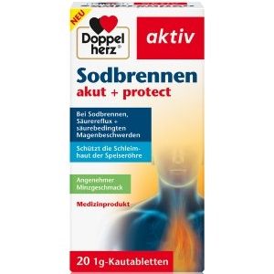 Doppelherz aktiv Sodbrennen akut + protect Nahrungsergänzungsmittel