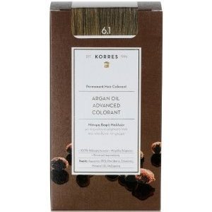 KORRES Arganöl Hochentwickelte Haarcoloration Ash Dark Blonde / Dunkelblond Ash 6.1 Haarfarbe