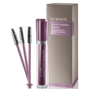 M2 BEAUTÉ Quick Change Artists 3 Looks Black Nano Mascara