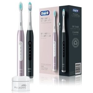 Oral-B Pulsonic Slim Luxe 4900 - Duopack Black & Rosé Elektrische Zahnbürste