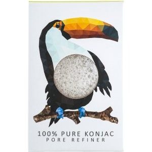The Konjac Sponge Pore Refiner Minis Rainforest Collection Toucan Gesichtsschwamm
