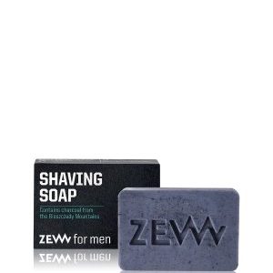 ZEW for Men Shaving Soap with charcoal Rasierseife