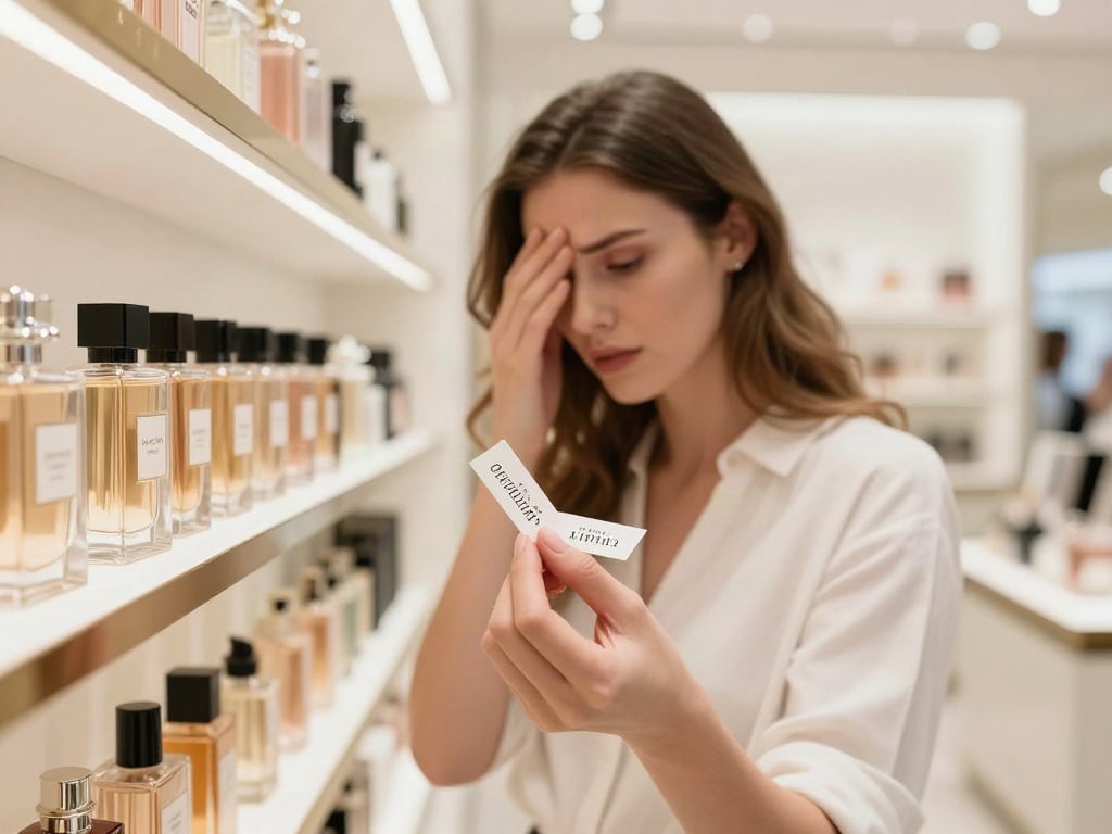 Parfüm testen mehrere Düfte